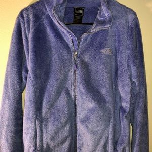 The North face osito blue/purple full zip jacket